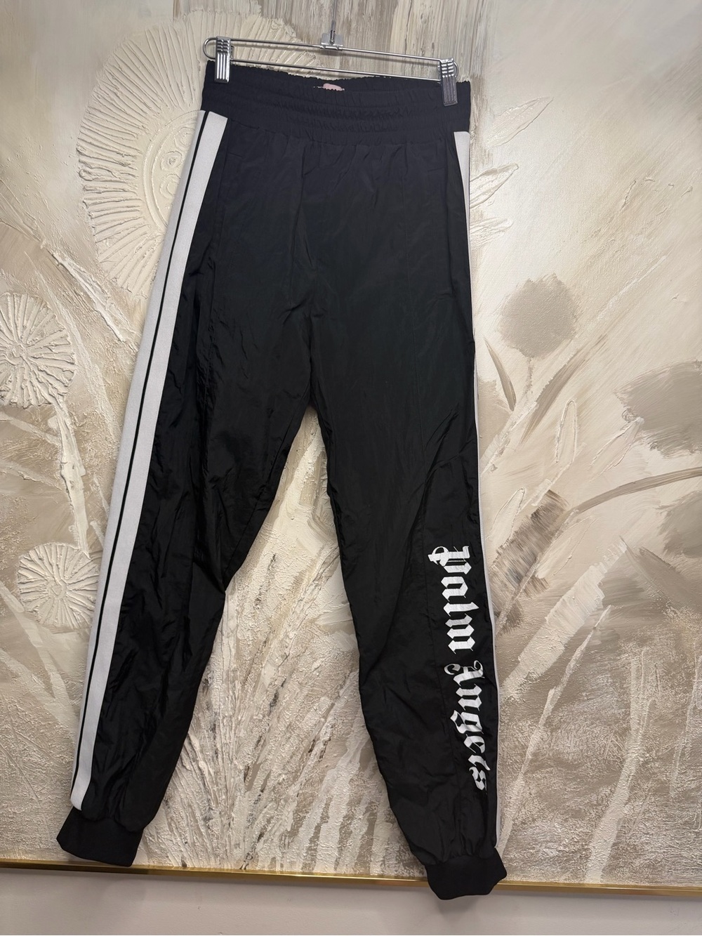 Palm Angels Black Joggers with White Side Stripes Sz XS (fits 25-29 waist)